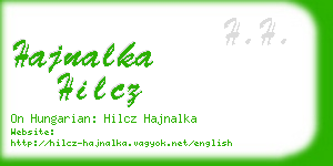 hajnalka hilcz business card